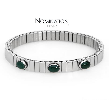 NOMINATION ITALY-AGATES STAINLESS STEEL BRACELET